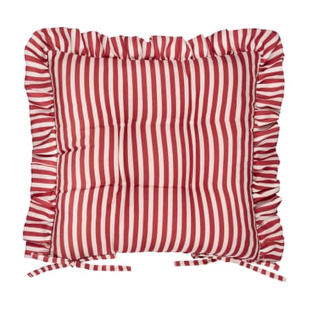 Dunelm Millie Ruffle Set of 2 Seat Pads