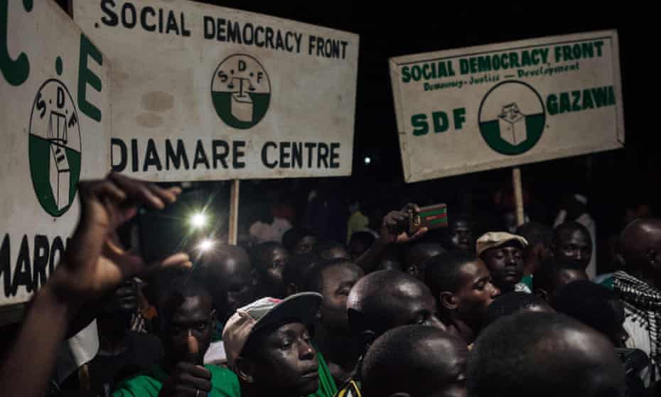 rally of Social Democratic Front supporters in Cameroon