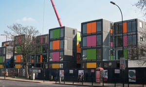 Place Ladywell in south London, a pop-up village of 24 residential units.