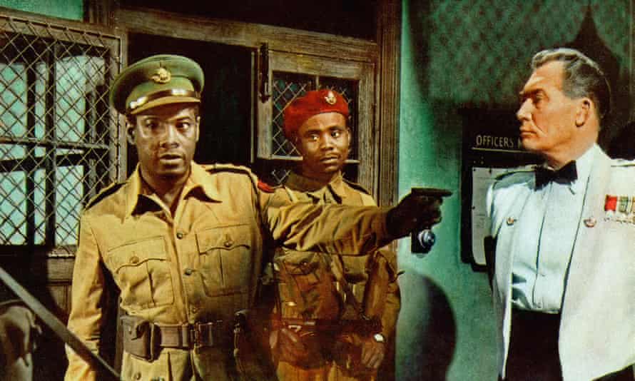 Errol John and John Hawkins in Guns at Batasi (1964).