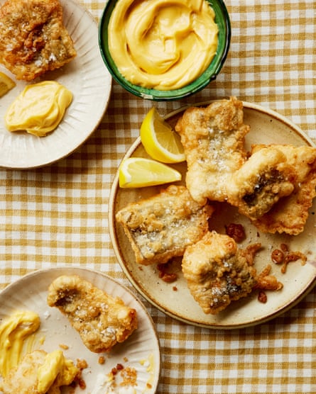 William Gleave’s fried salted hake pinch aïoli.