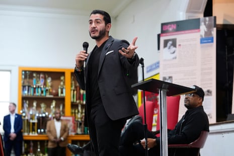 Photo of Democratic Senate Candidate Abdul El-Sayed speaking