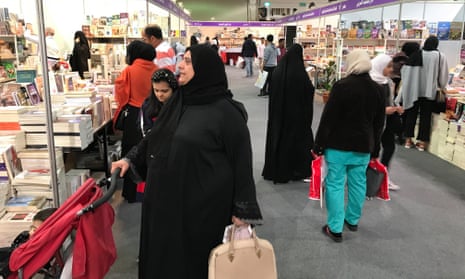 Visitors to the Kuwait international book fair
