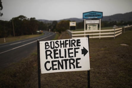 The Cobargo Community Relief Centre at the Cobargo Showgrounds after the New Year’s Eve bushfires.
