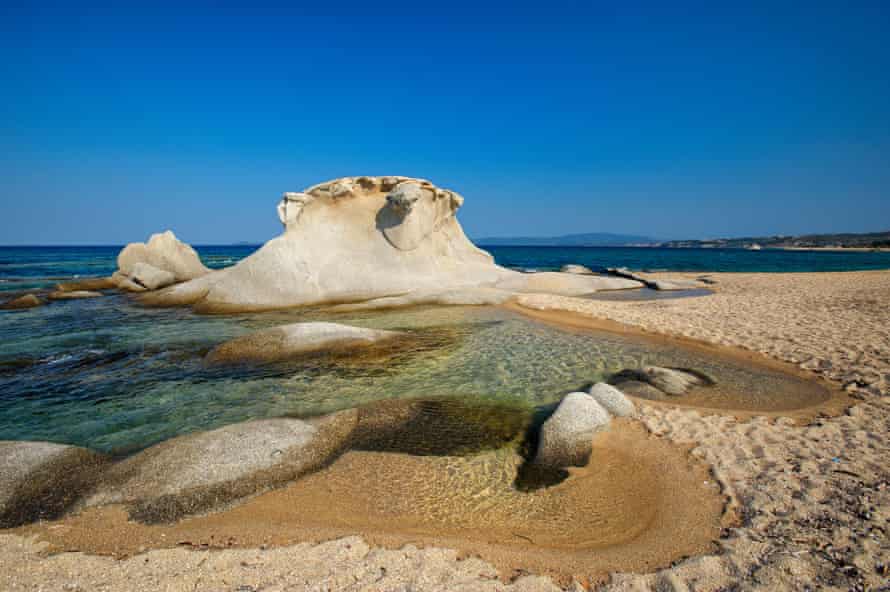 Rock formation on the Kassandra coast