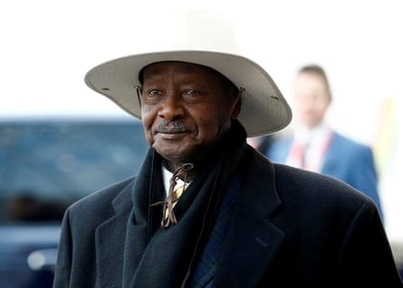 Ugandan president Yoweri Museveni has been in power for 34 years.