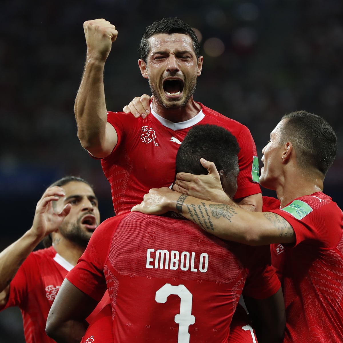 Switzerland Seal Place In World Cup Last 16 After Draw With Costa Rica World Cup 2018 The Guardian Serbia Rica Football World Cup Jersey 2022