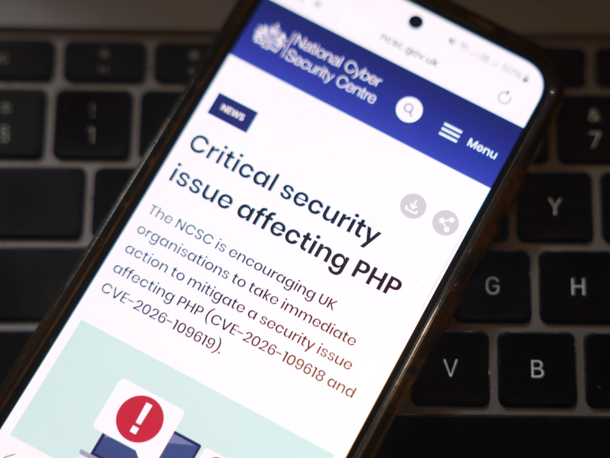 No indications' PHP code flaw has led to government systems being hacked, cyber security official says – as it happened | Politics | The Guardian