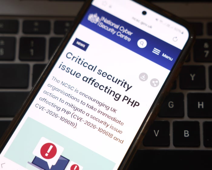 ‘No indications’ PHP code flaw has led to government systems being hacked, cyber security official says – UK politics live