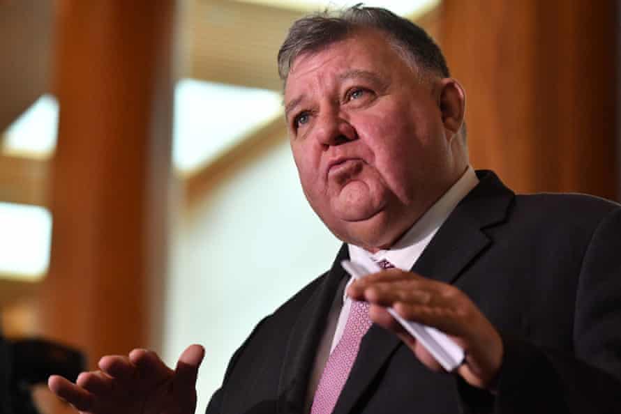 Craig Kelly speaking in Canberra last month