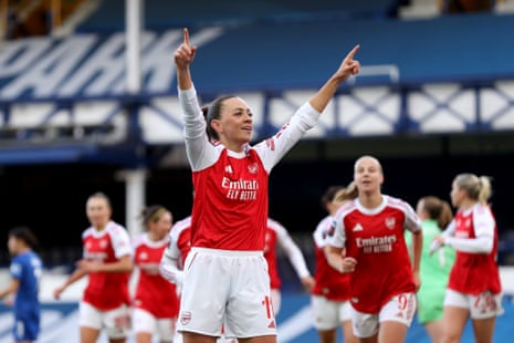 Katie McCabe celebrates