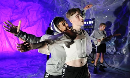 Intent … Arbo’s innovative staging of The End of Eddy.