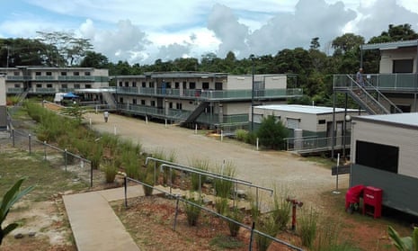 Australian-run accommodation for refugees on Manus Island in Papua New Guinea.