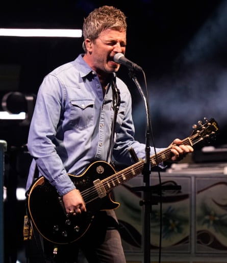 Noel Gallagher performing at the Principality Stadium, Cardiff.