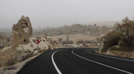 The widening of a road in Cappadocia, in the central Anatolia region, has caused controversy because of the proximity of the construction site to the world-famous ‘fairy chimneys’ and other historical sites.