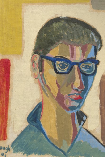 A self-portrait by Roger McGough painted in the 1960s