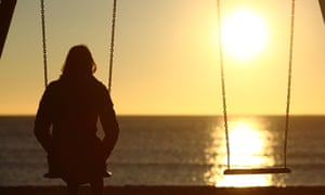 Woman on a swing