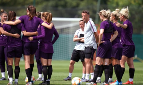 Phil Neville, middle, was appointed England Women manager in 2018.