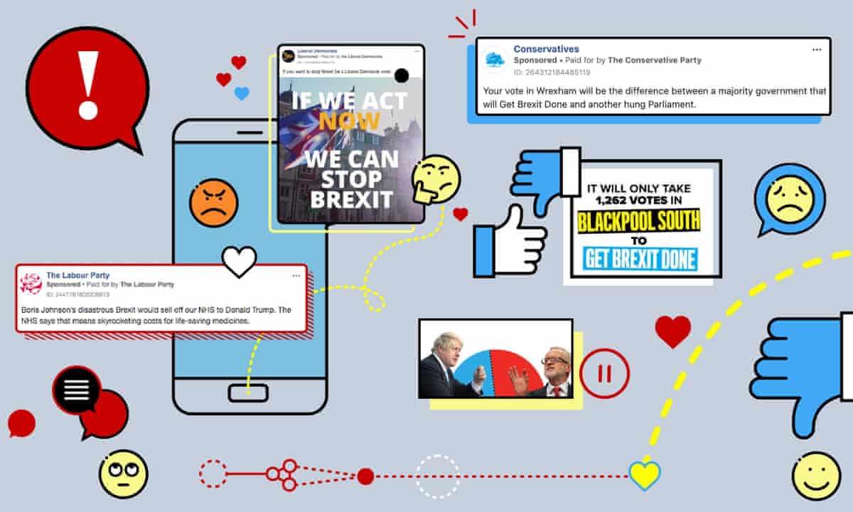 Facebook ads from the 2019 UK general election.