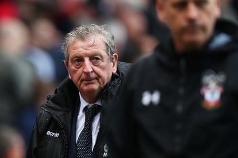 Roy Hodgson trudges back to the Palace dressing room.