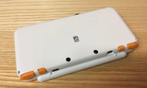 The New Nintendo 2DS XL, rear.
