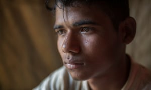 Mohammed Riaz, aged 17, is being counselled at a refugee camp in Cox’s Bazar.