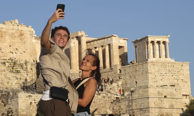 Selfies at the Acropolis