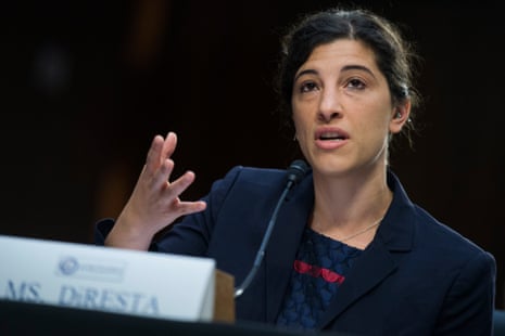 Renée DiResta, former research manager of the Stanford Internet Observatory, testifies to the US Senate, 2018.
