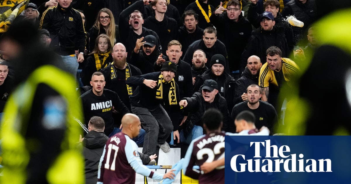 Aston Villa see off Young Boys in win marred by away fans fighting with police