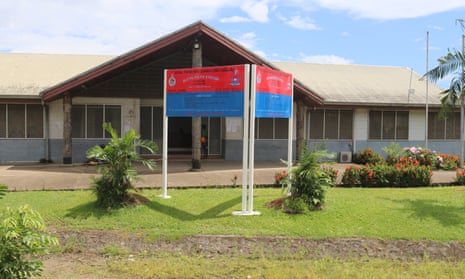 Alotau Town police station in Milne Bay province, Papua New Guinea.