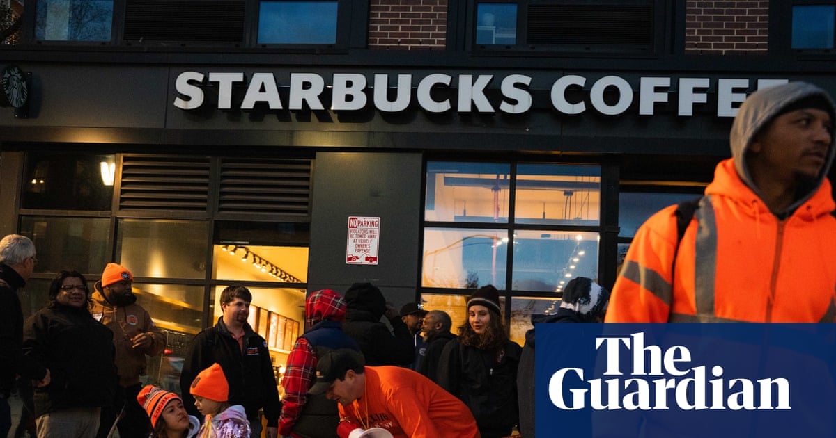 ‘Red cup rebellion’: striking Starbucks baristas urge customers to stay away