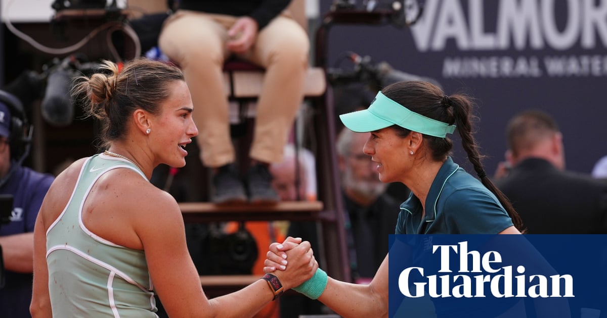 Aryna Sabalenka shocked by Sorana Cirstea’s comeback win at Italian Open