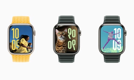The revamped Photos watch face.