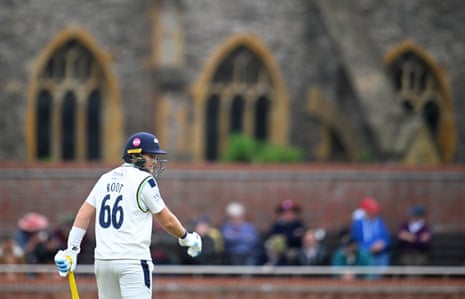 Joe Root of Yorkshire at Taunton during their game against Somerset