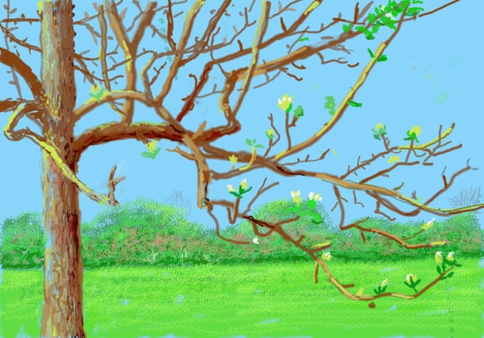 David Hockney Urges Us To Escape Lockdown Through A Pencil Art