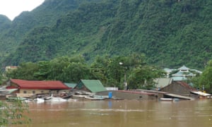 Flooding in central Vietnamese province of Quang Binh.