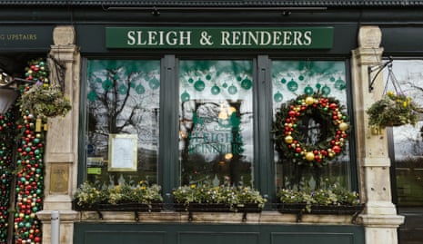The Coach & Horses becomes the Sleigh & Reindeers for Christmas