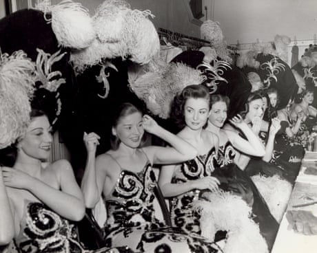 showgirl performers get ready backstage