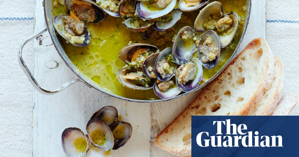 Thomasina Miers' recipe for clams with wild garlic and nut picada
