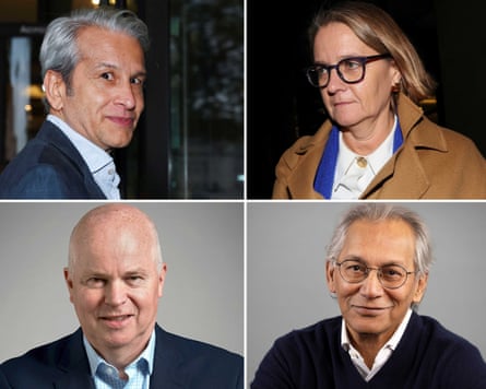 Michael Prescott, Caroline Daniel, Samir Shah and Robbie Gibb.