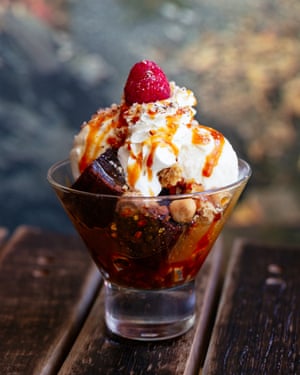 Fellpack’s nutty chocolate sundae.