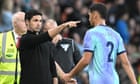 Mikel Arteta admits Arsenal's red card 'issue' but has no plans to discuss with squad