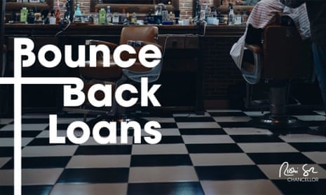 The UK government advert for Covid bounce-back business loans.