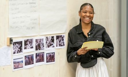 Déja J Bowens in rehearsals for Marys Seacole at the Donmar Warehouse.