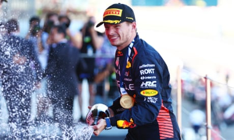 Max Verstappen celebrates