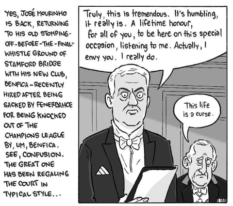 David Squires Jose Mourinho's return to Stamford Bridge, panel 2