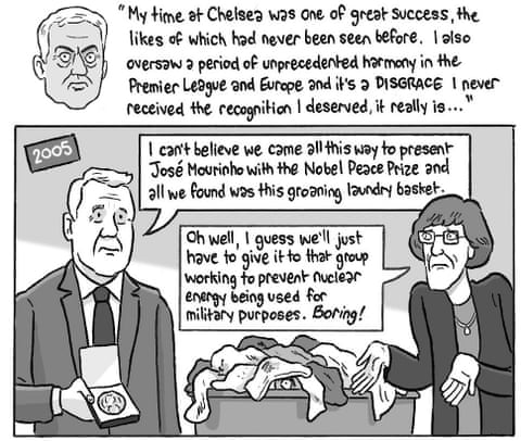 David Squires Jose Mourinho's return to Stamford Bridge, panel 3