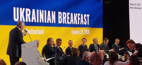 Ukraine breakfast at Davos