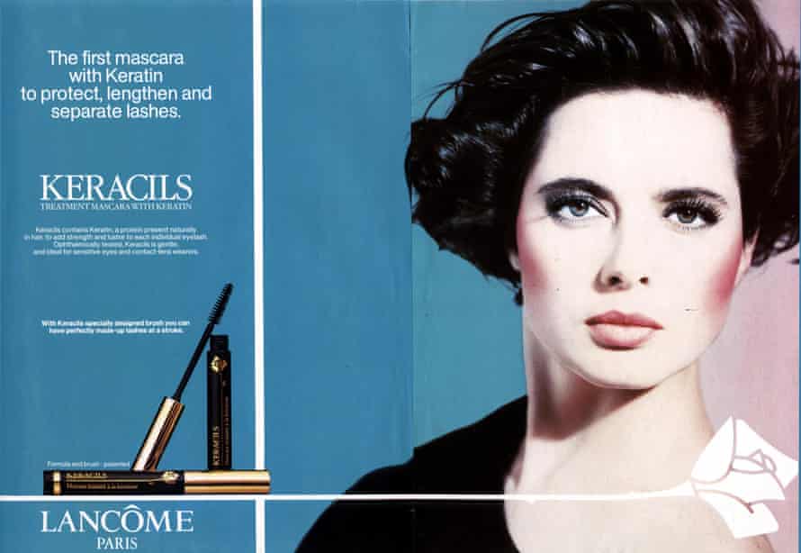 Isabella Rossellini in a Lancôme advert in the 90s