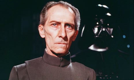 Peter Cushing as the Grand Moff Tarkin in Star Wars Episode IV - A New Hope (1977).